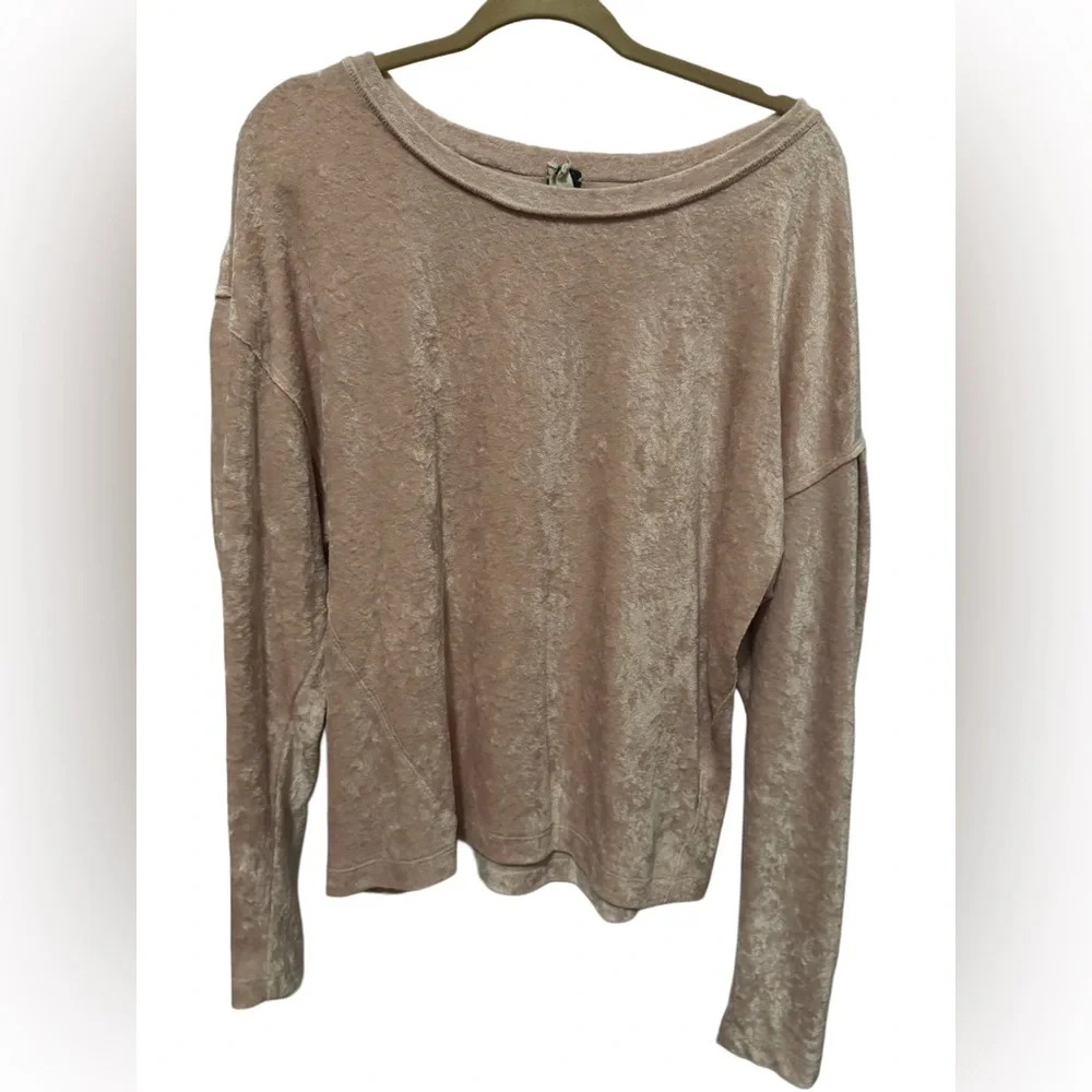 We The Free Blush Pink VelvetTop - Picture 3 of 5